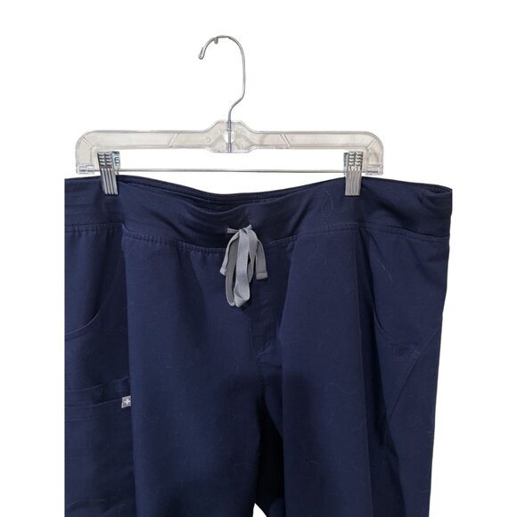 Figs Technical Collection Navy Blue Scrub Set V-Neck Top XXL & Kade Cargo XL - Picture 7 of 11